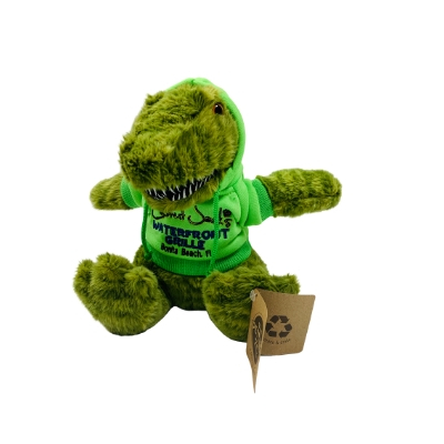 #1 green gator wearing hoodie