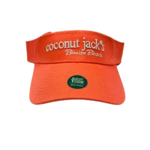 coconut jacks orange visor