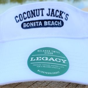 Coconut Jack's Visor White