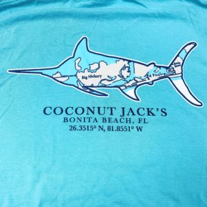 coconut jacks fish map shirt